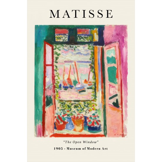 Henri Matisse İkili Poster Seti , The Open Window &  La Japonaise