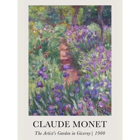 Claude Monet İkili Poster Seti ,  The Artist's Garden in Giverny