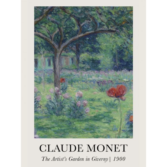 Claude Monet İkili Poster Seti ,  The Artist's Garden in Giverny