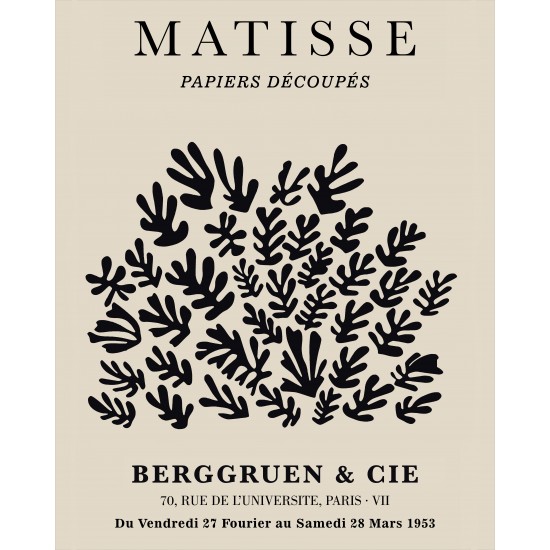 Henri Matisse Poster, Siyah Botanik Henri Matisse Poster, Siyah Botanik
