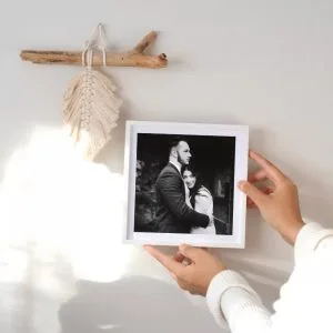 tek resimli kare tablo duvar uygulaması