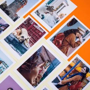 parlak yüzeyli fotoğraf baskısı detay görünümü