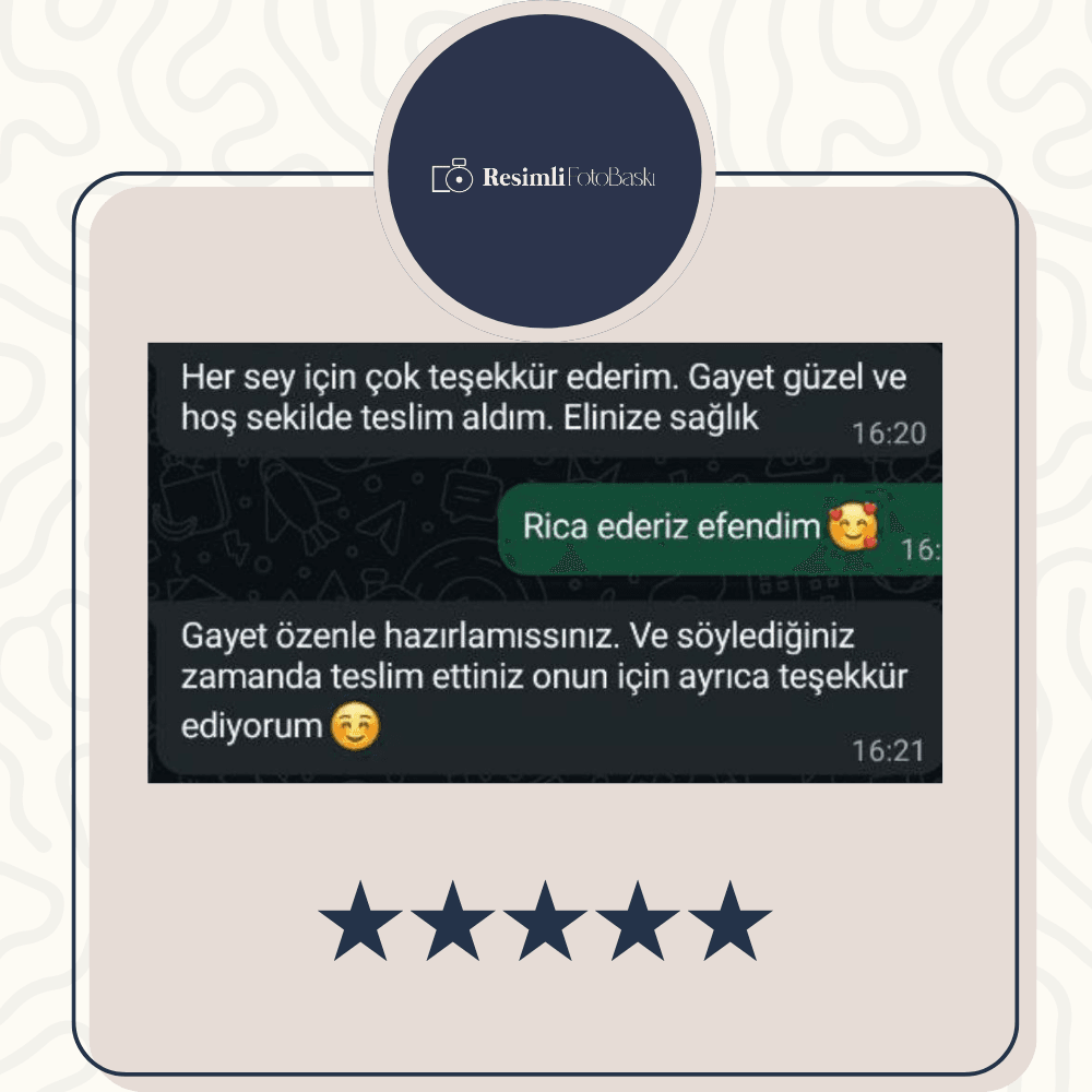 - Resimli Foto Baskı